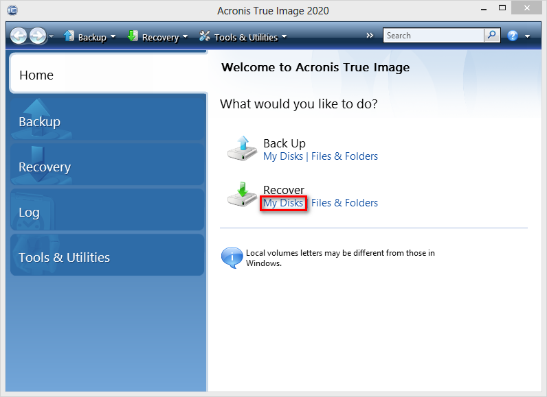 how to mount windows 7 image with acronis true