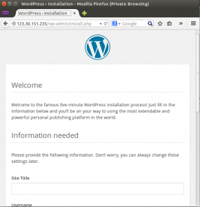 Hướng dẫn cài đặt WordPress trên Ubuntu 12.04
