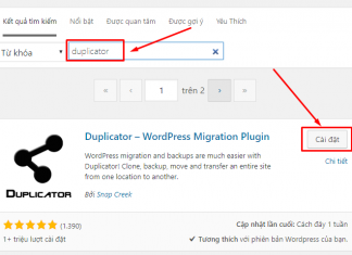 Chuyển host WordPress dễ dàng với plugin Duplicator
