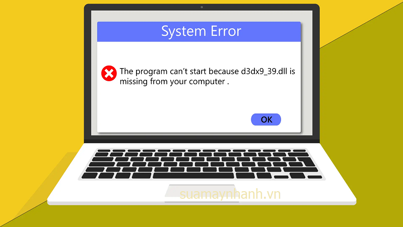 D3DX9_39.dll missing cách khắc phục lỗi khi chạy chương trình