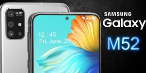 Samsung Galaxy M52 5G có màn hình 120Hz và thiết kế mặt sau có hoa văn, kết xuất hiển thị
